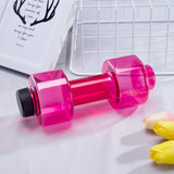 Dumbbell Water Bottle Fitness Creative Portable Plastic Water Bottle Sports Water Cup Large Capacity Space Cup